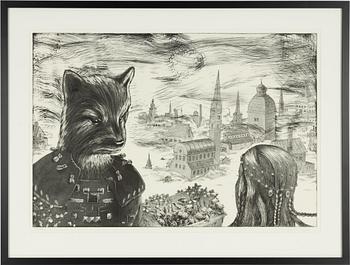 Ernst Billgren, "VId vägens slut", Ur portföljen "Vid vägens slut".