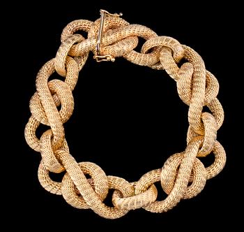 ARMLÄNK, 18 k guld. Vikt ca 63 g.