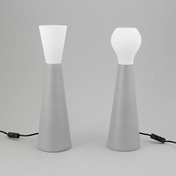 Klas Göran Tinbäck, a pair of glass table lights.