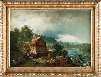 ANDERS KALLENBERG, olja på duk. Sign och dat 1867.