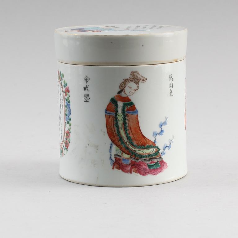 LOCKBURK, porslin, Kina, 1800-/1900-tal.