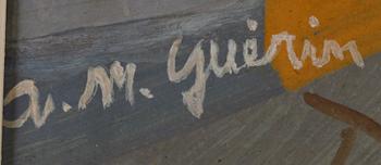 ARMAND MARIE GUÉRIN, olja på pannå, sign.
