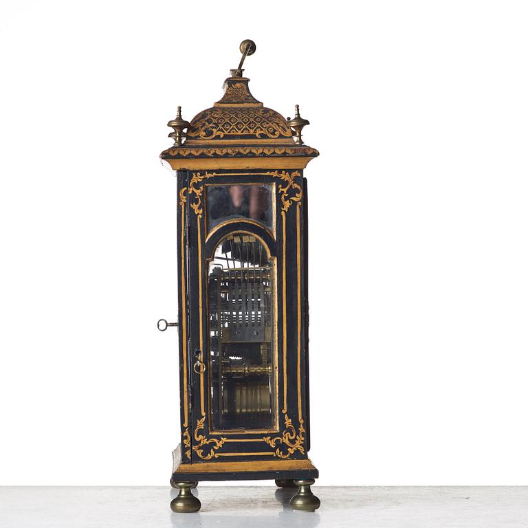 A Swedish late Baroque table clock by Petter Ernst, Stockholm 1753-54.