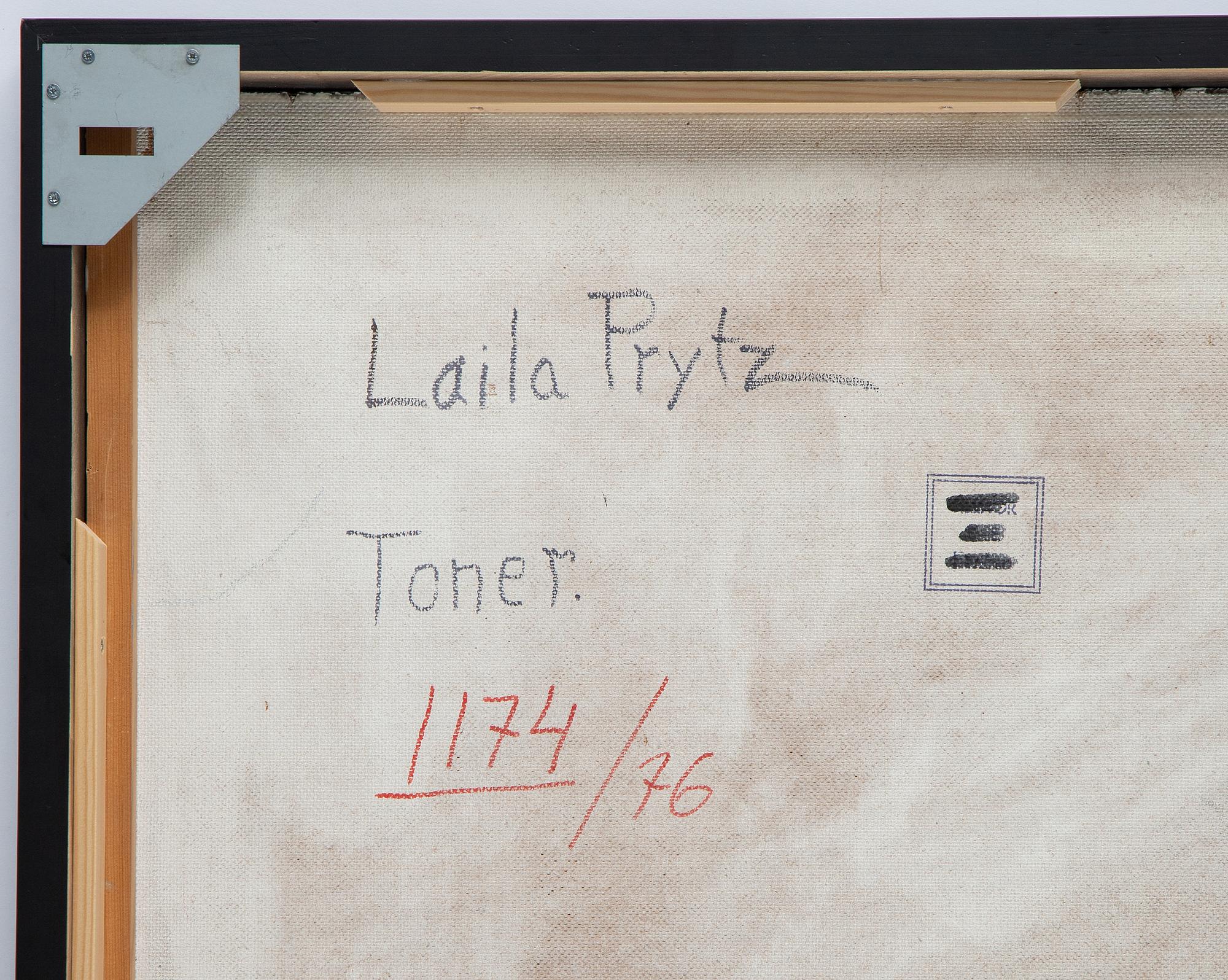 Laila Prytz, oil on panel, signed.