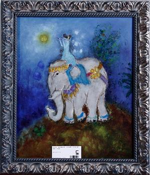 MICHELIN, LILLAN, olja på duk, sign.