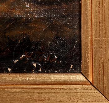 OKÄND KONSTNÄR, olja på duk, otydligt signerad, 1800-tal.