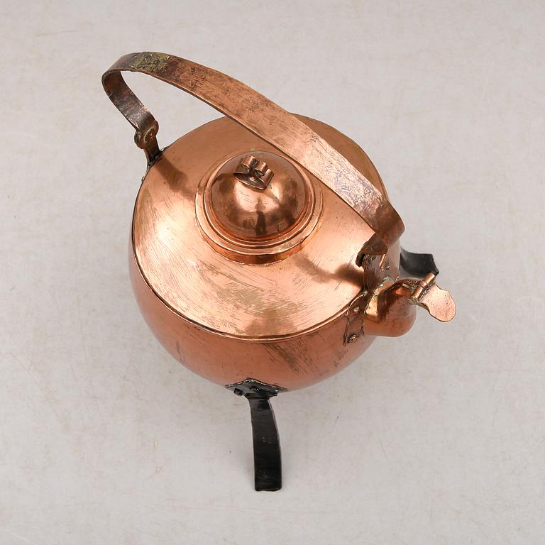 KAFFEPANNA, koppar, 1800-tal.