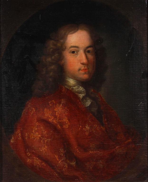 OKÄND KONSTNÄR, olja på duk, 1700/1800-tal.