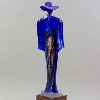 KJELL ENGMAN, skulptur, glas, Kosta Boda, unik.