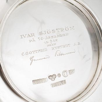 Atelier Borgila, a sterling silver bowl, Stockholm 1942.