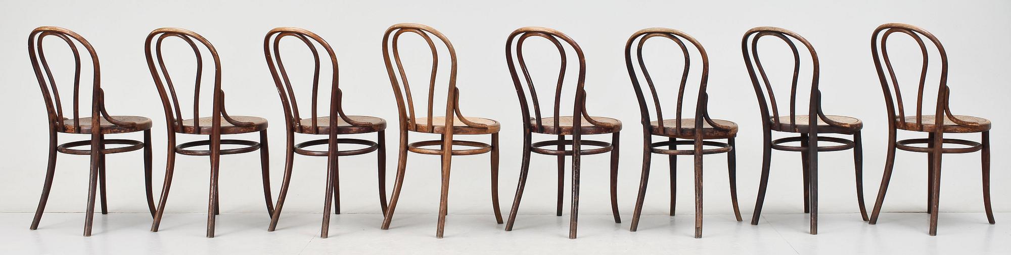 STOLAR, 8 st, Thonet, 1900-talets början.