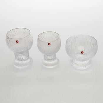 Timo Sarpaneva, juomalaseja, 28 kpl "Kekkerit", Iittala.