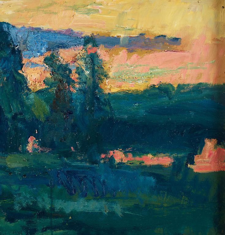 Gerhard Nordström, Sunset Over the Forest.