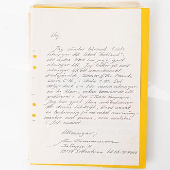 Steam locomotive. "Gotland". Live steam. Drawings by Jan Gunnarsson.