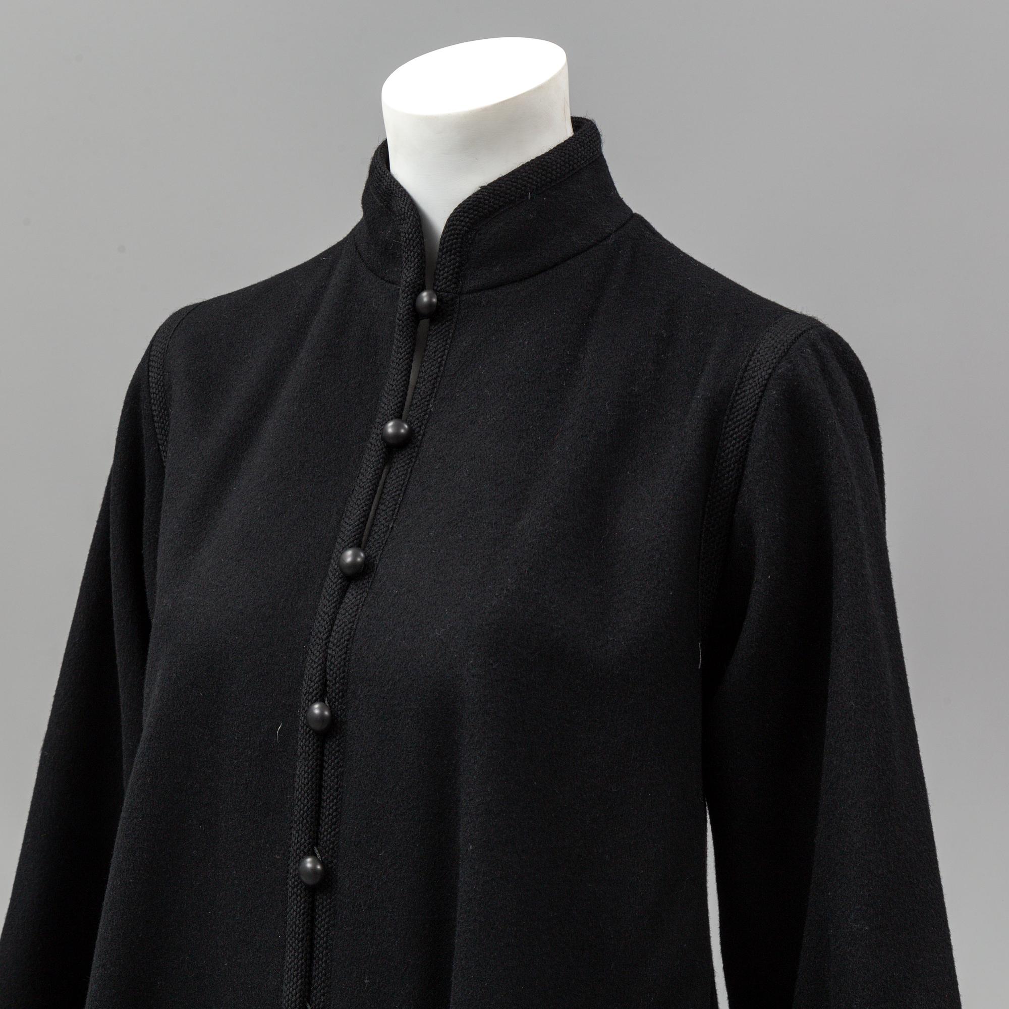 YVES SAINT LAURENT, a 1960's-70's coat, size 36.