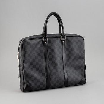 LOUIS VUITTON, 'Damier Graphite Porte Documents Voyage'.