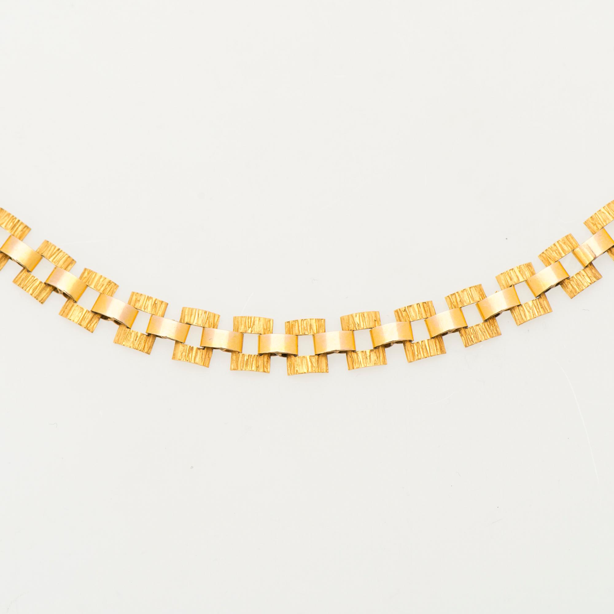A NECKLACE, 14K gold. Kulakeskus, Helsinki Finland 1968.