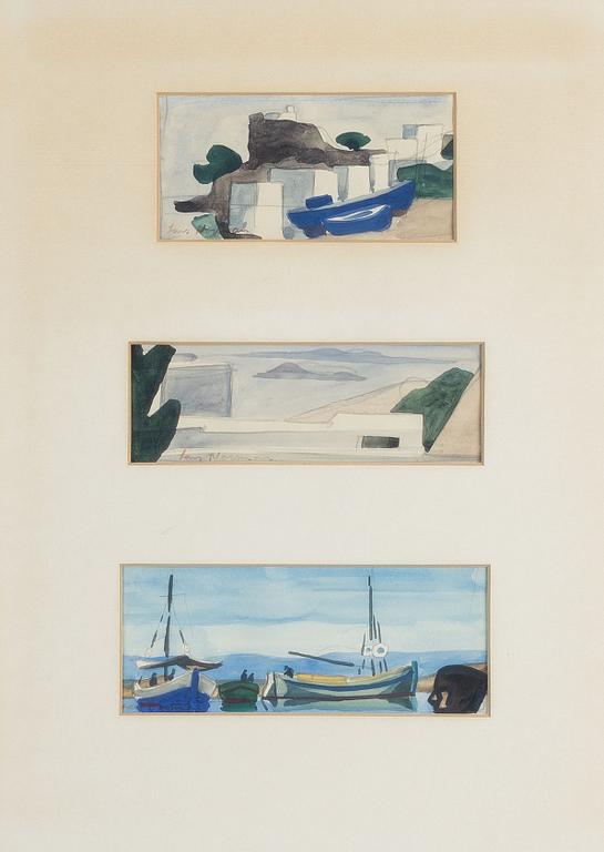 Lars Norrman, Sydländska vyer, 3 st.