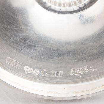 Eric Råström, ljusstakar, ett par, silver, CG Råström, Stockholm 1969.