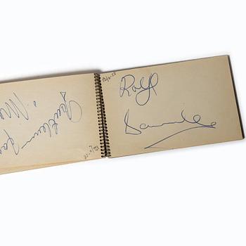 Autograph collection, Brazil’s national football team, 1958 World Cup, two notebooks.
