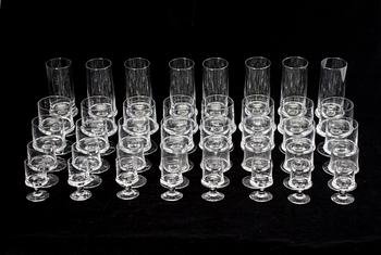 GLASSERVIS, 40 delar, "Marski" Tapio Wirkkala.