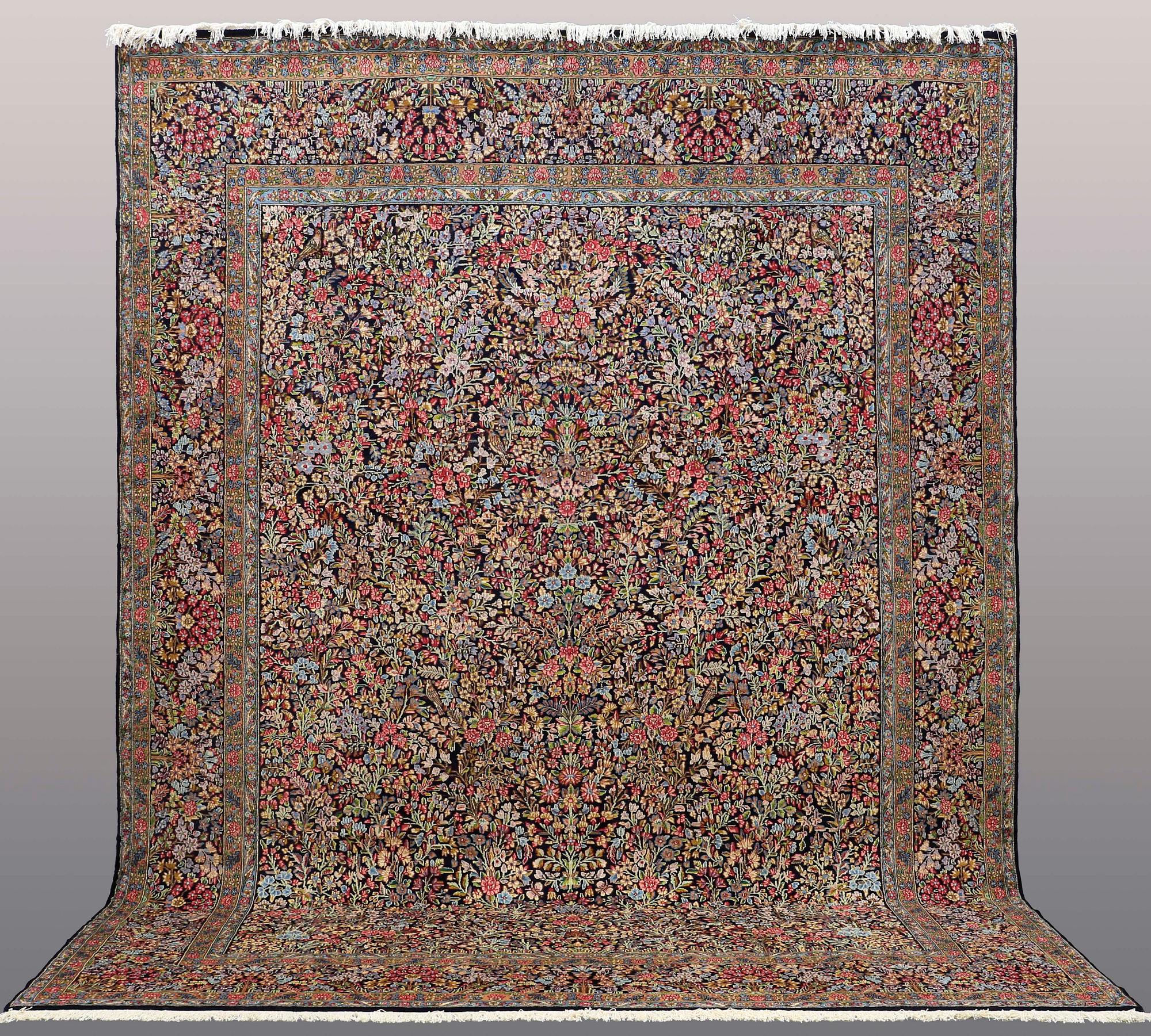 A CARPET, Kirman, ca 405 x 308 cm.