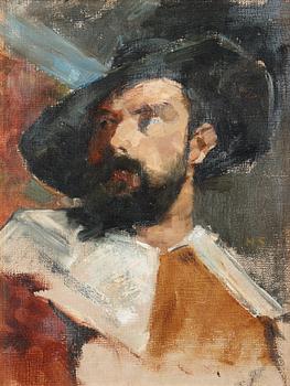 416. Helene Schjerfbeck, Portrait of a man.