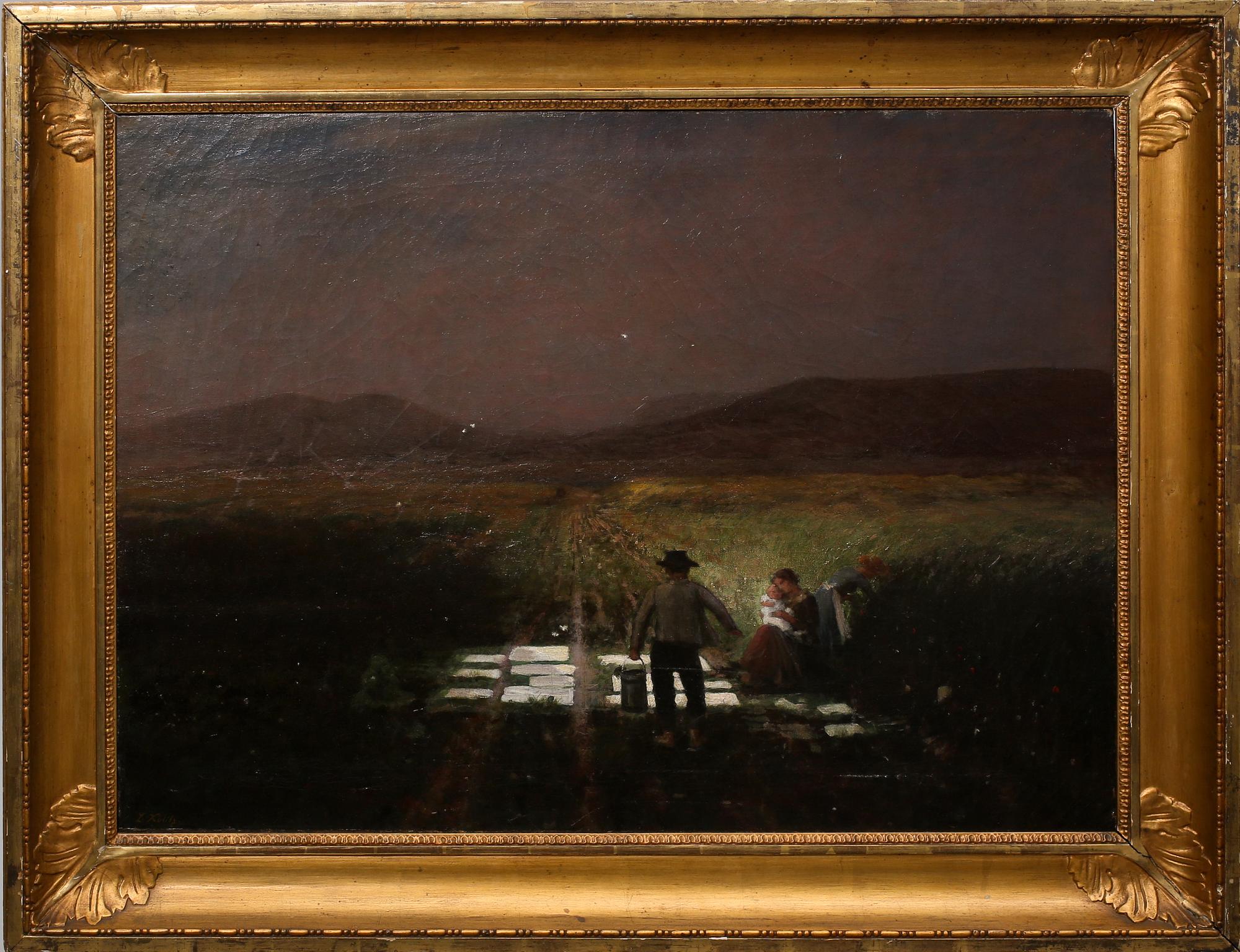LOUIS KOLITZ, olja på duk, signerad.