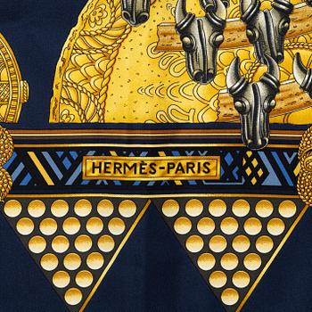 Hermès, scarf, "L'Or des Chefs".