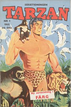 SERIETIDNING, Tarzan, nr 1, 1951.