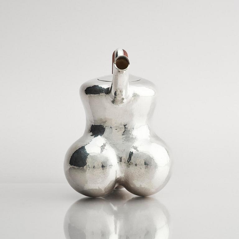 Olle Ohlsson, a sterling silver teapot, Stockholm, Sweden 2001.