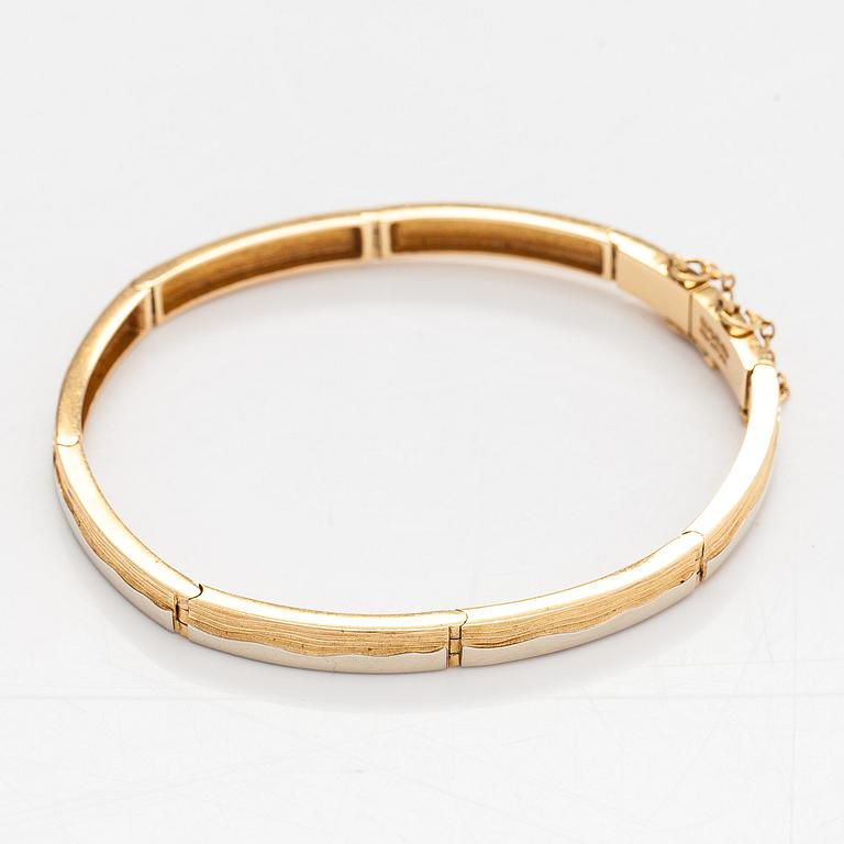 Juhani Linnovaara, armband, 18K guld och platina, Lapponia 1978.