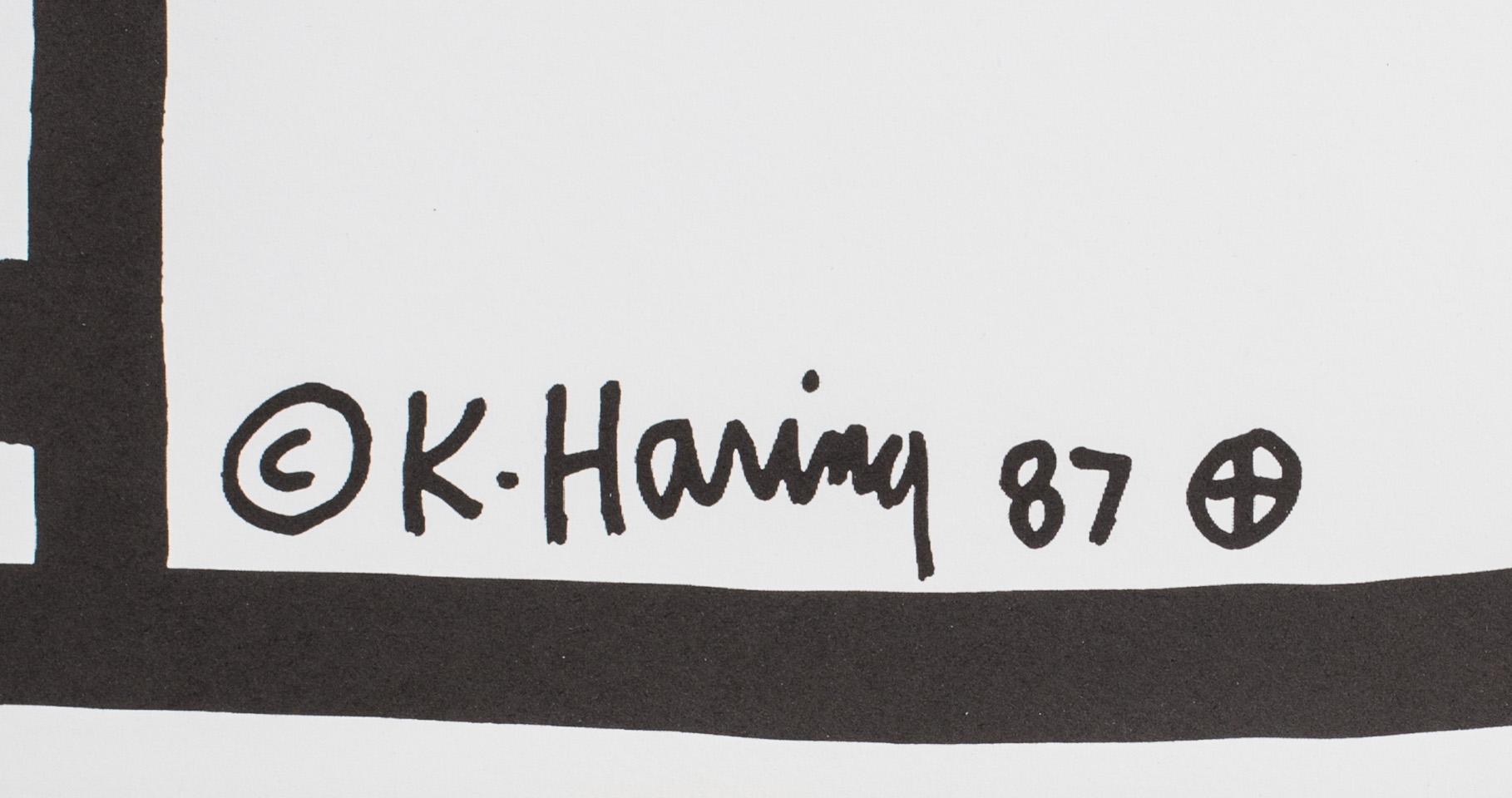 KEITH HARING, efter, "Lucky Strike", tryckt av Albin Uldry Switzerland, signerad och daterad i trycket -87.