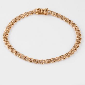 ARMLÄNK, 18K guld, Segir, Köping, 1951. Vikt 7,0 gram.
