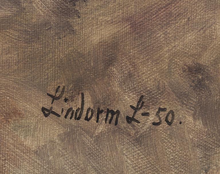 Lindorm Liljefors, Älg, kalv och hund på myr.