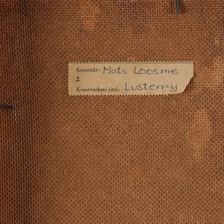 Mats Loosme, "Lusten=y".