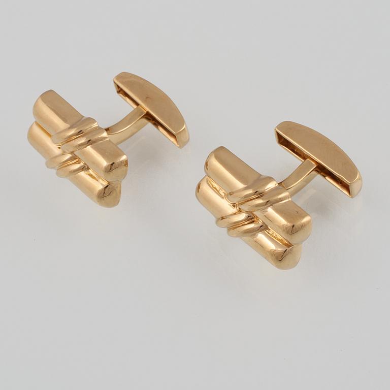 MANSCHETTKNAPPAR, 18K guld, Tiffany & Co. Vikt 17,4 gram.
