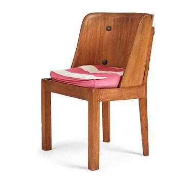 Axel Einar Hjorth, a stained pine "Lovö" chair, Nordiska Kompaniet, Sweden 1930s.