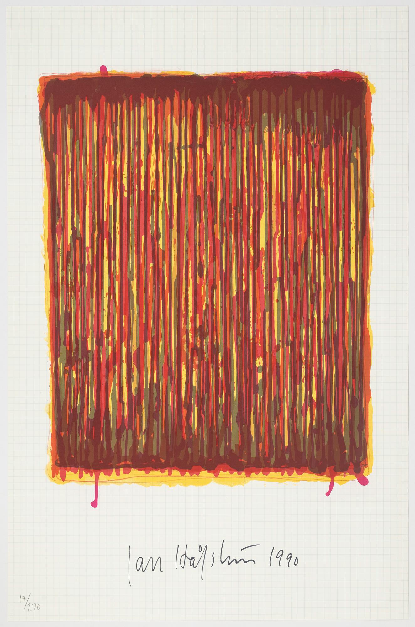 Jan Håfström, lithograph in colours, 190, signed 17/270.