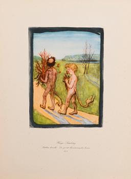 HUGO SIMBERG, after, a folder with 20 off-set printings, WSOY Porvoo 1952.