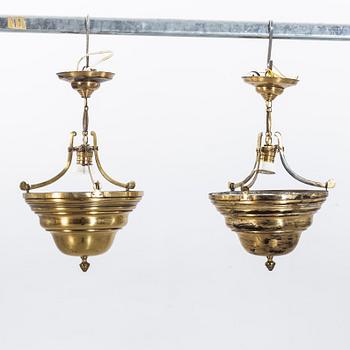 A PAIR OF PENDANTS, mid 20th century.