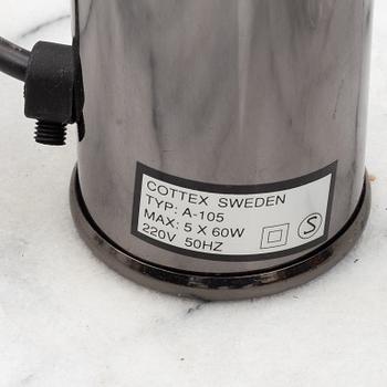 Golvlampa, 5-ljuspunkter, Cottex, 1980-tal.