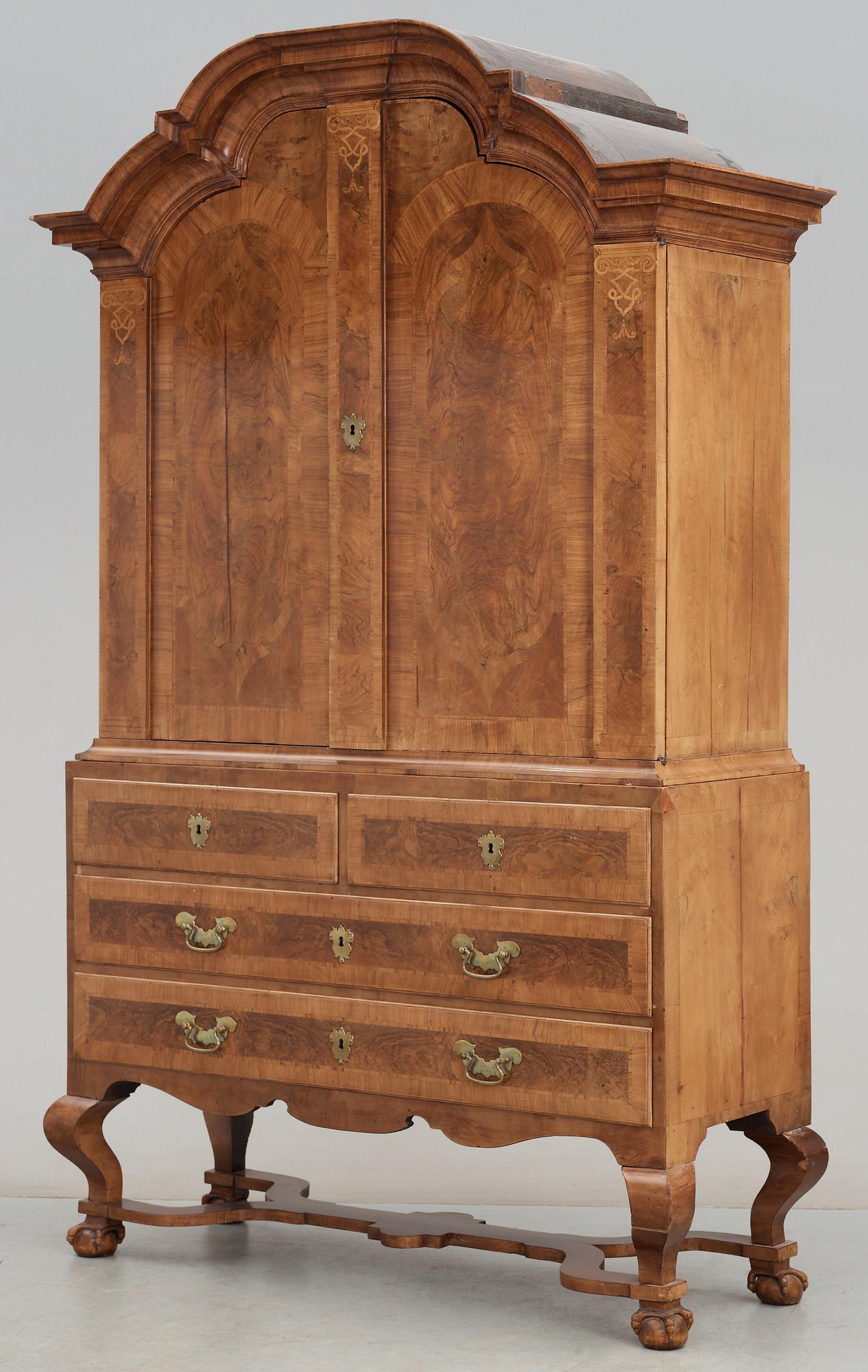 A Swedish Rococo 18th century cupboard.