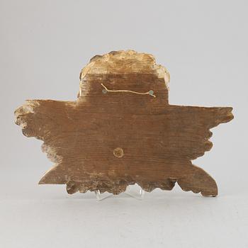 A wood relief, 18th/19th Century.
