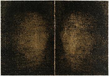 JAN SVENUNGSSON, diptych, oil on canvas, signed and dated 1990 verso.