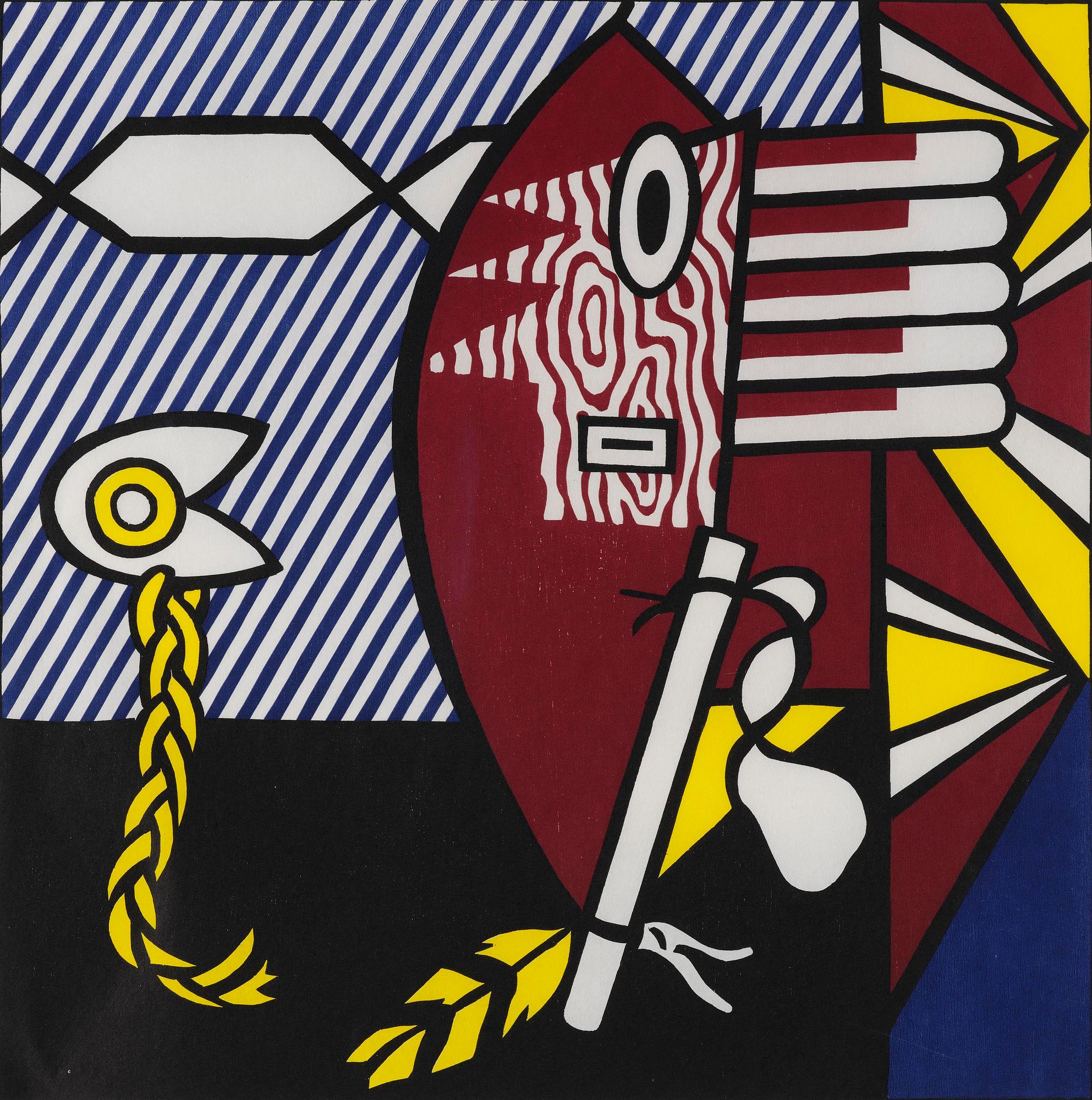 Roy Lichtenstein, "American Indian Theme I".