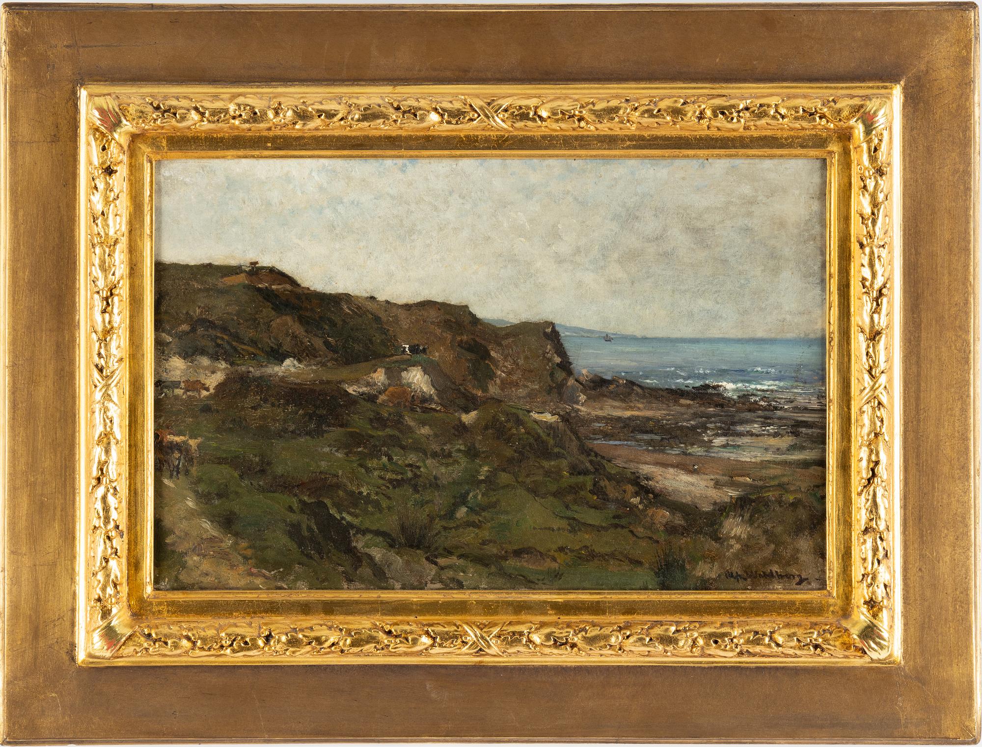 Alfred Wahlberg, oil on canvas, signed.