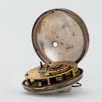 G Masterman, fickur silver, sent 1700-tal, London.