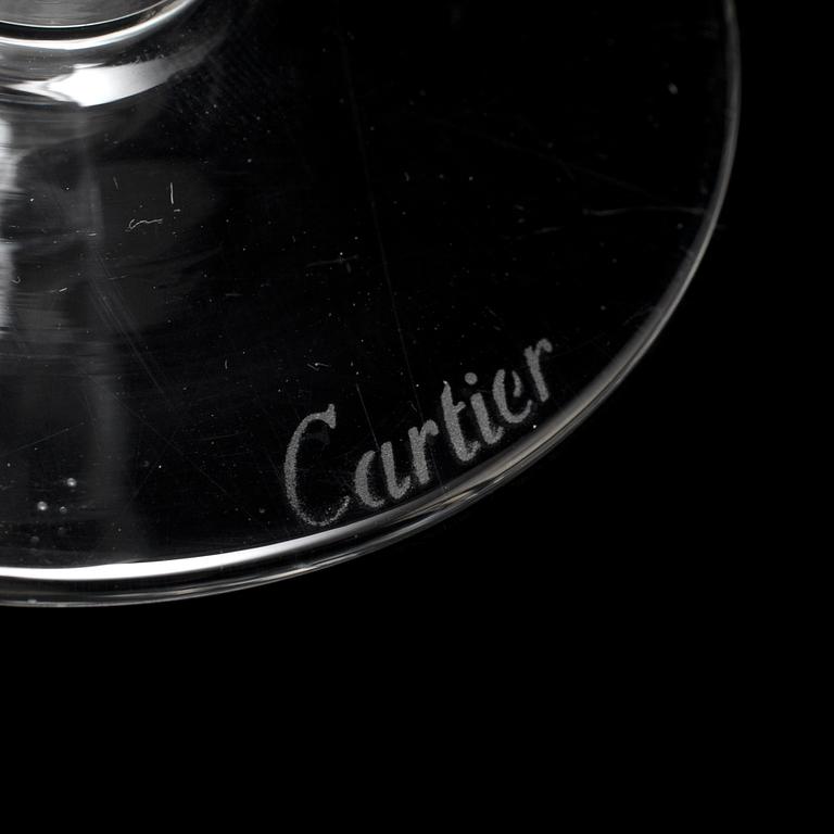 CARTIER, a 23-piece glass service 'La maison des Must', 1988.