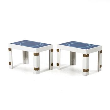 Bra Bohag AB, “Konsul” tables, a pair, 1960s–1970s.